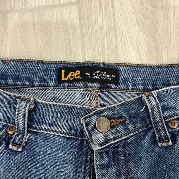 Vintage LEE Men’s 36 Flat Front Relaxed Fit Denim Jean Shorts - Picture 3 of 6